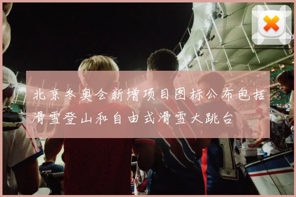 北京冬奥会新增项目图标公布包括滑雪登山和自由式滑雪大跳台